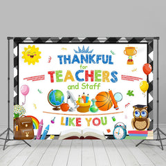 Lofaris Thankful For Teacher Like You Sun Thank Backdrop