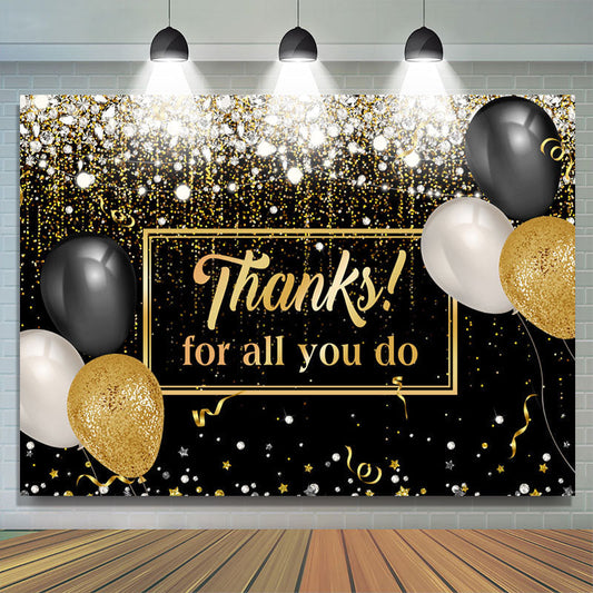 Lofaris Thanks For All You Do Balloon Thanksgiving Backdrop