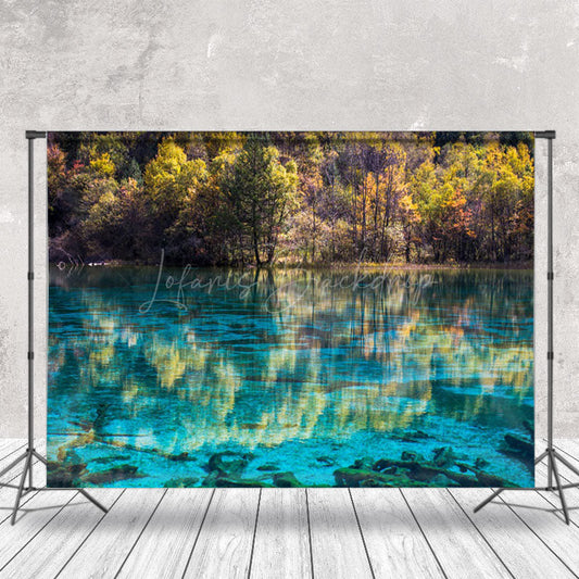 Lofaris The Clear River Reflects Trees Photo Backdrop