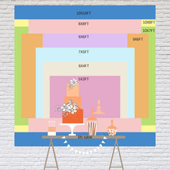 Lofaris The Fresh Prince Colorful Brick Baby Shower Backdrop