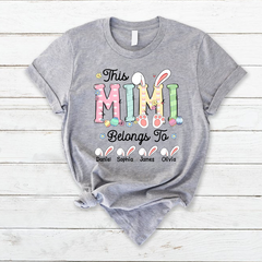 Lofaris This Mimi Belongs To Kids Easter Day Gift T-Shirt