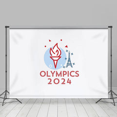 Lofaris Torch Eiffel Tower Sport Olympic Paris 2024 Backdrop