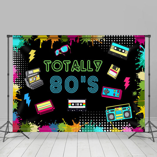 Lofaris Totally 80¡¯S Theme Colorful Graffiti Party Backdrop