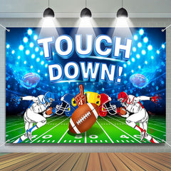 Lofaris Touch Down Football Player Field Sport Party Backdrop