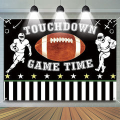 Lofaris Touch Down Rugby Game Time Super Bowel Party Backdrop