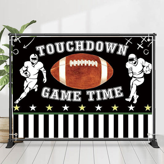 Lofaris Touch Down Rugby Game Time Super Bowel Party Backdrop