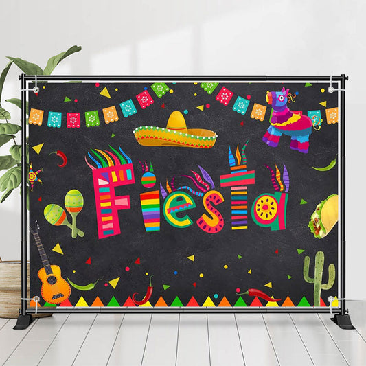 Lofaris Traditional Festival Cactus Mexican Fiesta Backdrop