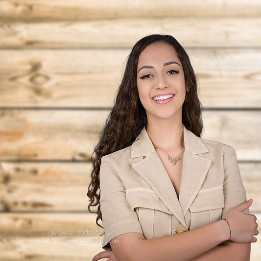 Lofaris Transverse Stripe Natural Pine Wood Photo Backdrop