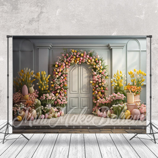 Lofaris Unbloomed Flowers Decorating Vintage Wall Backdrop