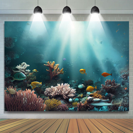 Lofaris Under The Sea Landscape Coral Summer Background
