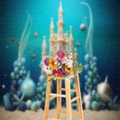 Lofaris Undersea Castle Balloon Birthday Cake Smash Backdrop