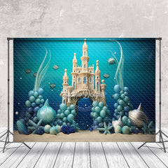 Lofaris Undersea Castle Balloon Birthday Cake Smash Backdrop