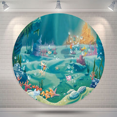 Lofaris Undersea Castle Bubble Circle Backdrop For Birthday