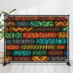 Lofaris Unique African Tribe Patterns Birthday Backdrop