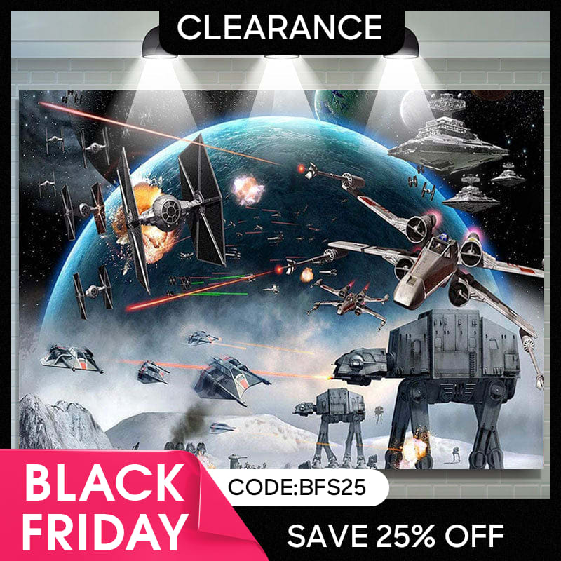 Lofaris (Ship In 24HR) Universe Wars Science Fiction Birthday Party Backdrop