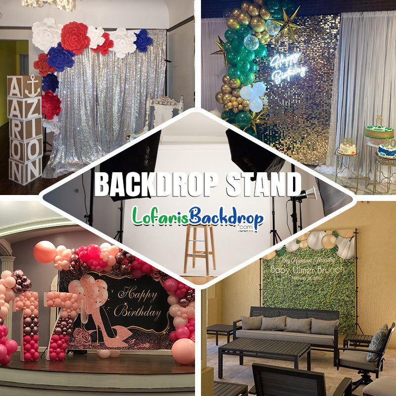 Lofaris 10X10FT Metal Adjustable Photography Backdrop Stand