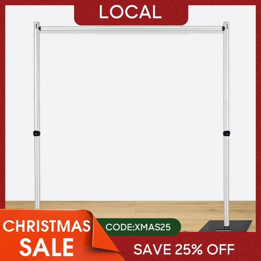 (7 Day Delivery) Heavy Duty Adjustable Aluminum Backdrop Stand for Event