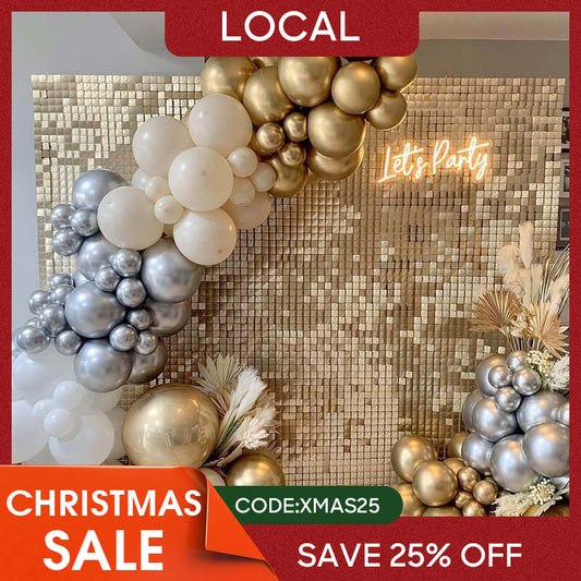 (7 Day Delivery) Light Matte Gold Shimmer Wall Panels | Wedding Event Party Decorations