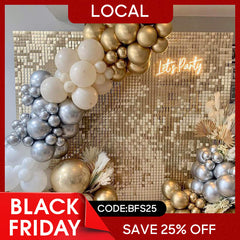 (7 Day Delivery) Light Matte Gold Shimmer Wall Panels | Wedding Event Party Decorations