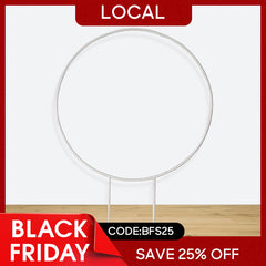 (7 Day Delivery) Party & Hoop Balloon Circle Loop Flower Arch Photo Booth Backdrop Stand