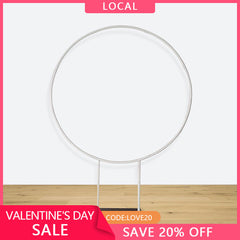 (7 Day Delivery) Party & Hoop Balloon Circle Loop Flower Arch Photo Booth Backdrop Stand