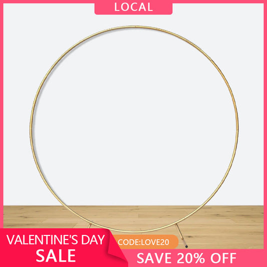 (7 Day Delivery) Round Metal Sturdy Backdrop Stand for Decoration