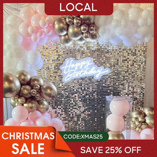 (7 Day Delivery) Silver Shimmer Wall Panels | Wedding Event Party Decorations