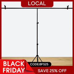 (7 Day Delivery) T-Shape Adjustable Backdrop Stand Support Frame