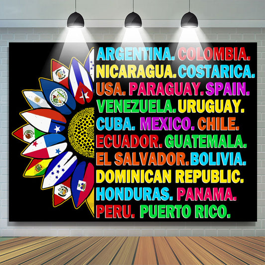 Lofaris Varient Countries Hispanic Heritage Month Backdrop