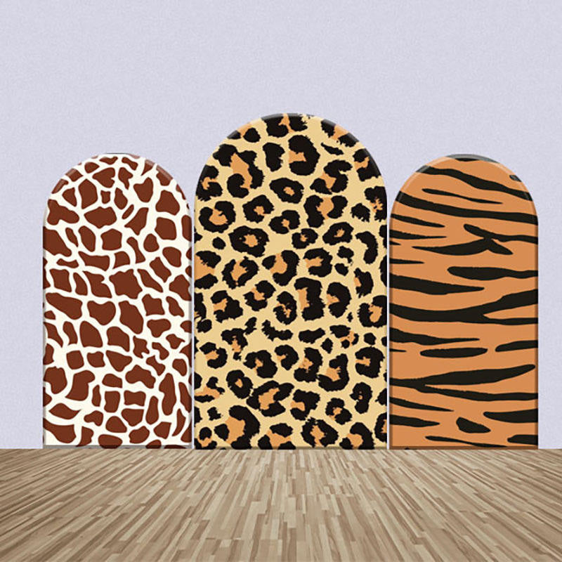 Lofaris Various Leopard Animals Fur Print Arch Backdrop Kit