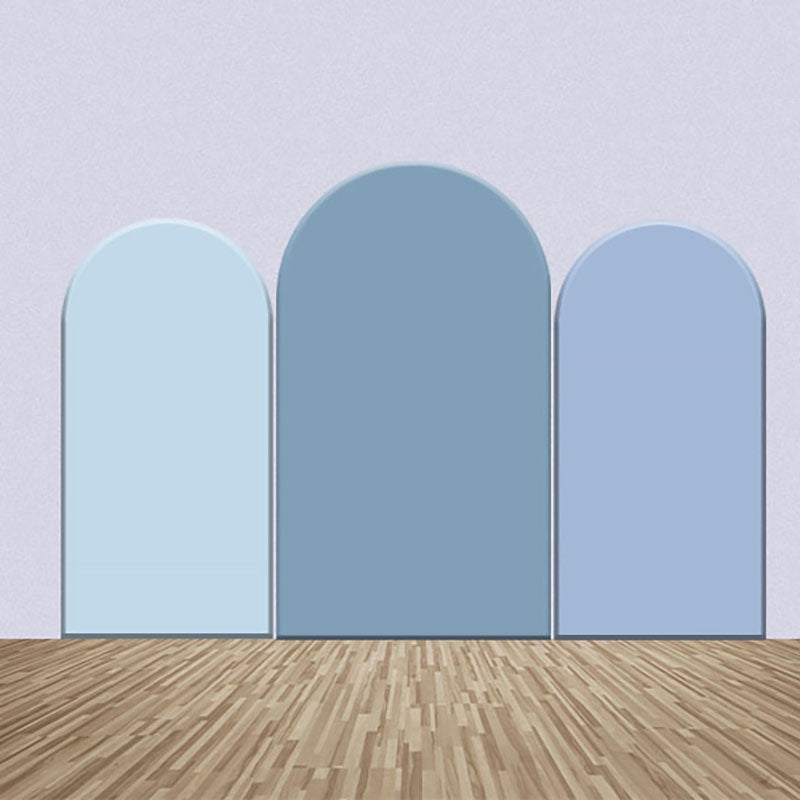 Bluearc Backdrop Various Solid Blue Arch Backdrop Kit For Birthday - Lofaris