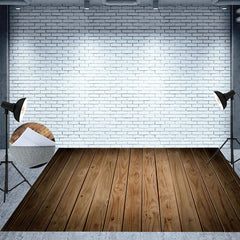 Lofaris Vertical Striped Photography Wood Floor Backdrop