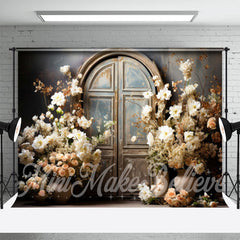 Lofaris Vintage Bloom Flowers Arch Door And Window Backdrop