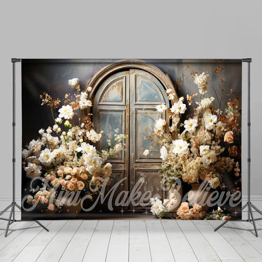 Lofaris Vintage Bloom Flowers Arch Door And Window Backdrop