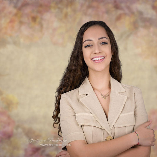 Lofaris Vintage Floral Fine Art Maternity Portrait Backdrop