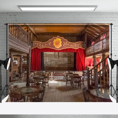 Lofaris Vintage Hall Stage Curtain Architecture Backdrop