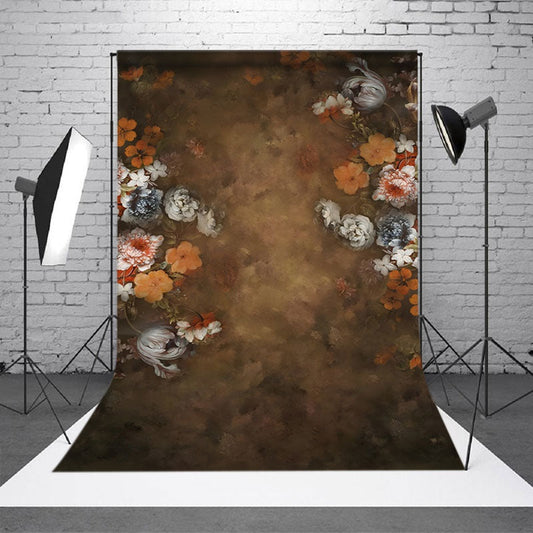 Lofaris Vintage Oil Painting Colorful Flower Floral Backdrop