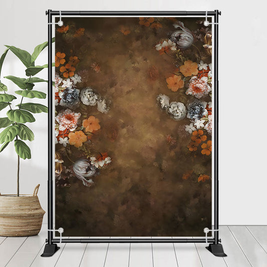 Lofaris Vintage Oil Painting Colorful Flower Floral Backdrop
