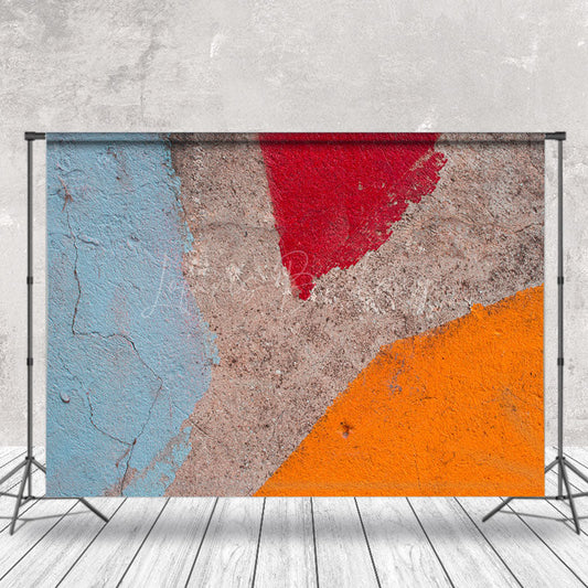 Lofaris Vintage Simple Cracked Graffiti Wall Photo Backdrop