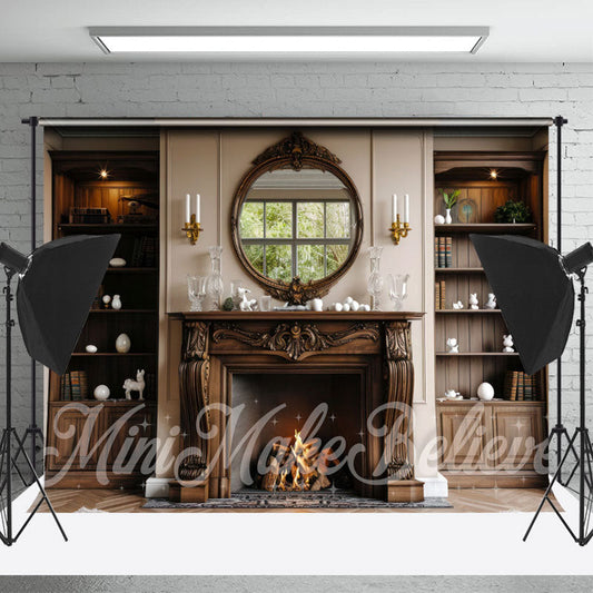 Lofaris Vintage Wood Furniture Birthday Cake Smash Backdrop