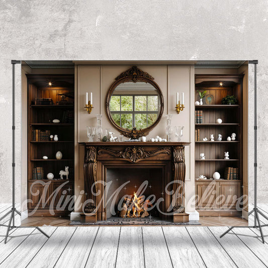 Lofaris Vintage Wood Furniture Birthday Cake Smash Backdrop