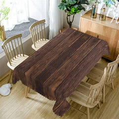 Lofaris Vintage Wood Texture Decorative Rectangle Tablecloth