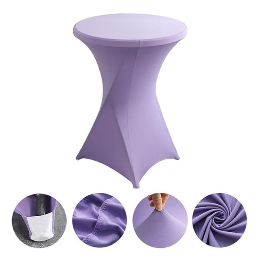 Lofaris Violet Spandex Stretch Cocktail Banquet Tablecloths