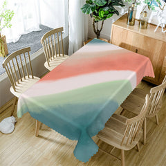 Lofaris Watercolor Absract And Simple Rectangle Tablecloth