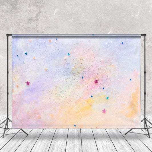 Lofaris Watercolor Star Decoration Fine Art Photo Backdrop