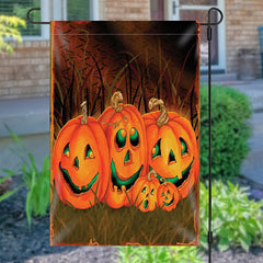 Lofaris Waterproof Grass Pumpkins Yard Flag For Halloween Decor