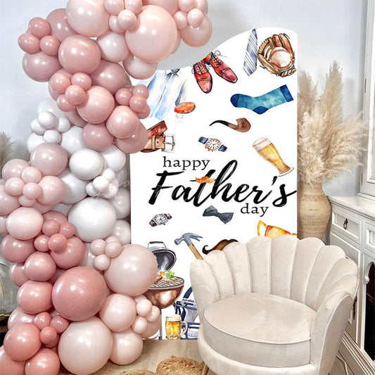 Lofaris Wavy Gifts Rugby Happy Fathers Day Arch Backdrop
