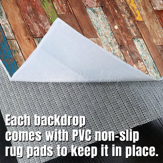 Lofaris Weathered Paint Shabby Wood Photo Floor Backdrop