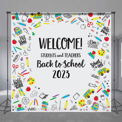 Lofaris Welcome Students And Teachers Back To School Backdrop
