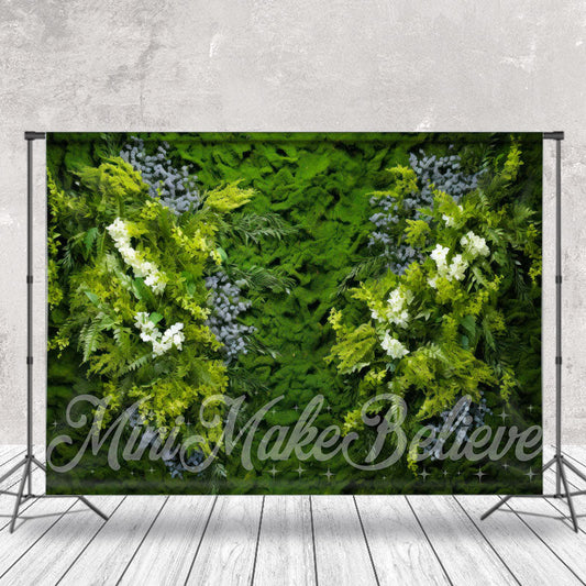 Lofaris White Lavender Floral Greenery Spring Photo Backdrop